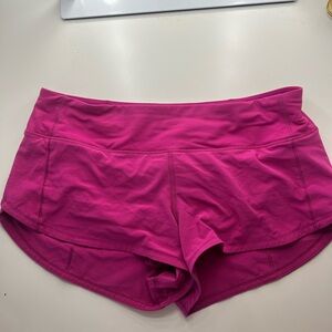 Lululemon Raspberry Pink Shorts 2.5 inch